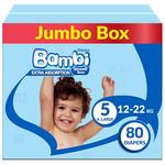 Bambi Baby Jumbo Box Size (5 Extra Large) 80pcs