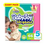Babyjoy Compressed Diaper Size (5 Junior) 66 Pcs