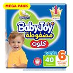 بيبي جوي حفائظ سروال عبوة ميجا مقاس (6 XXL) 40 حبة