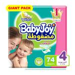 Babyjoy Compressed Diaper Size (4 Large) 74 Pcs