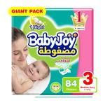 Babyjoy Compressed Diaper Size (3 Medium) 84 Pcs