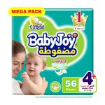 Babyjoy Compressed Diaper Size (4 Large) 56 Pcs
