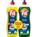 Pril Hand Dishwash Lemon 1.25L + Apple 1.25L Free