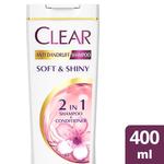 Clear Women Shampoo, Soft & Shiny, 400 ml