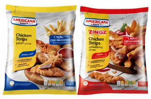Americana Chicken Strips Plain/ Spicy 750gm
