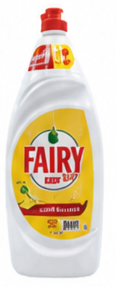 Fairy Plus Lemon Dishwashing Liquid With Alternative Power To Bleach, 900 ml