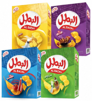 Al Batal Potato Chips 12 pc 23g Assorted