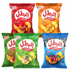 البطال رقائق شيبس متنوعة 110 غم