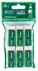 Roco Erasers Set 6 pc
