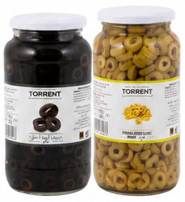 Torrent Sliced Olives Green/Black 935gm