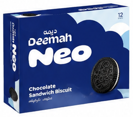 Deemah Neo Chocolate Sandwich Biscuit 12x30 GM