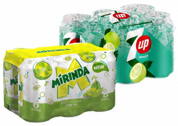 Pepsi Diet | 7Up Mojito | Mountain Dew | Mirinda 6 x 325ml