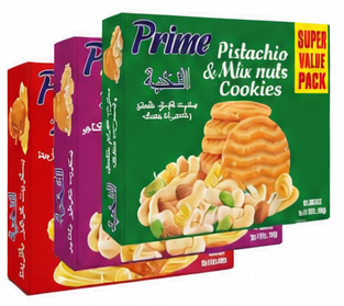 Prime Assorted Pistachio & Mix nuts Cookies 8 x 76 GM