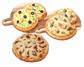 بيتزا حجم صغير أصناف متنوعة ٧ بوصة