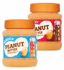 Sainsbury's Smooth or Crunchy Peanut Butter 340 Grams