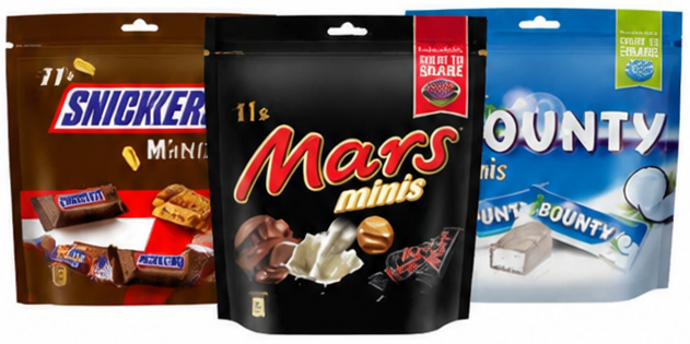 مارس ميني شوكولاتة 198 جم منوع سنيكرز وباونتي
