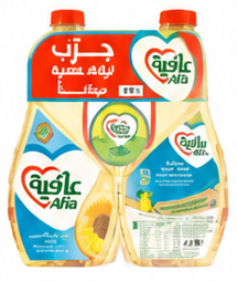 عافية زيت دوار الشمس 2 × 1.5 لتر + عافية تونا قطعة واحدة 90 جرام