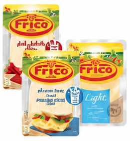 Frico Cheese Slice Light | Red Hot Edam | Maasdam 150g