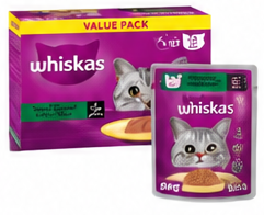 Whiskas Meaty Selection Wet Cat Food 12×80g