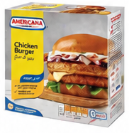 Americana Chicken Burger Unbreaded 1344g