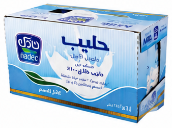 Nadec Milk Full Fat Multi Pack 12x1l