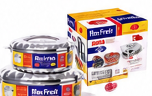 Max Fresh Stainless Steel Hot Pot 2.5/1.5/1 Liter