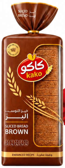 كاكو خبز أسمر شرائح 600 جرام