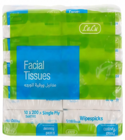Lulu Wisepicks Facial Tissue 1ply 10 x 200 sheets