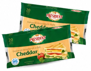 President Cheese Slices for Sandwich 400 g