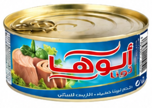 الوهنا تونا خفيف بالزيت 185 جم