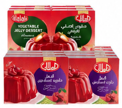 العلالي جيلي جيلاتين كرز/فراولة 6x80 جرام