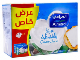المراعي جبن كريم مربع الشكل ٤٣٢ * ٢ جرام