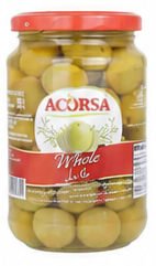 Acorsa Whole Green Olives 200GM