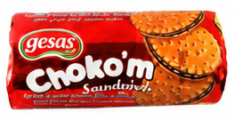 Gesas Chokom Sandwich Biscuit with Cocoa 300g