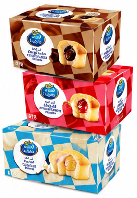 Lusine Cup Cake Duplex Chocolate/Strawberry/Vanilla 30g 18 pc