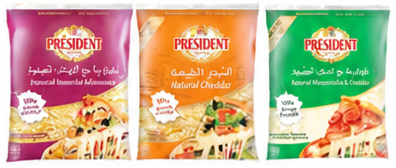 جبنة بريزيدن موزاريلا شيدر 450 جرام
