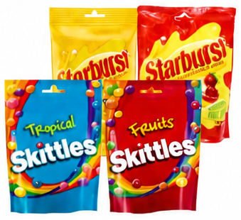 Skittles | Starburst Fruit Candy Bag Assorted 125-152g