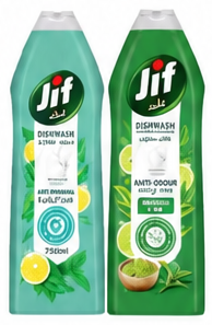 Jif Dishwashing Liquid Anti-Bacterial Mint & Lemon 750ml
