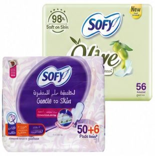 Sofy Sanitary Napkin With Wings 56 pcs