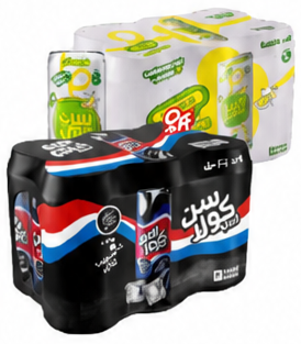 سن توب أو سن كولا مشروب غازي 240مل×6 بدون سكر