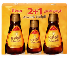 الوادي خليط العسل الصناعي 2 حبة 380 جرام + 1 حبة 220 جرام