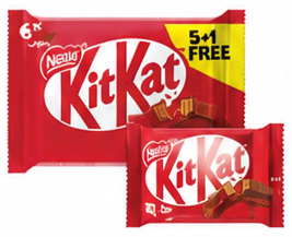 Kitkat Wafer Chocolate & Milk 36.5g 5+1 Free
