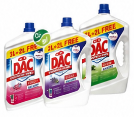 DAC Rose Disinfectant Value Pack 3L + 2L Free 5L