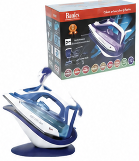 Banics Cordless Ceramic Steam Iron 2400 W