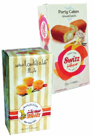 Switz Vanilla Mini Cup Cake or Party Cake 10-12 x 28-32 Grams