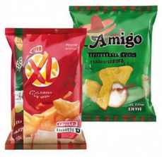 Amigo or XL Potato Chips Assorted Items 120-180 Grams