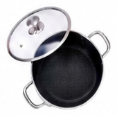 Stainless Steel Casserole with Glass Lid