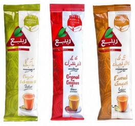 ربيع شاي كرك بالزنجبيل او الهيل او الزعفران 20 جم 3 حبات