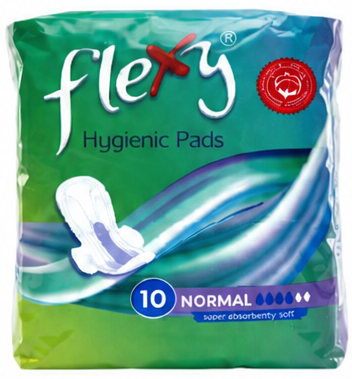Flexy Hygienic Sanitary Pads 10 Pads Normal
