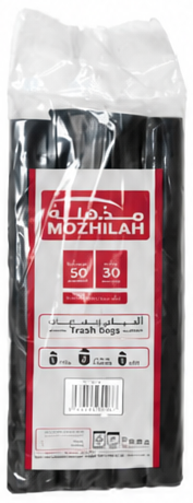 MOZHILAH Trash Bags 30 Gallon 50 pc 5 Rolls